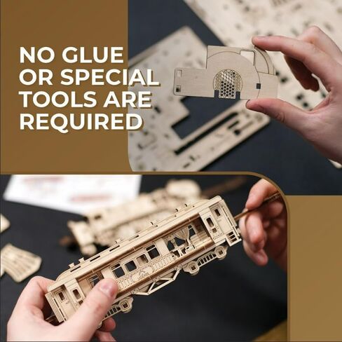 UGEARS Roadster Models Kits to Build - Innovative 2.5D Puzzles Roadster Model Car Kits to Build for Adults - Classic Muscle Car Wooden Puzzles - Car Wood Model Kit Frame with Movable Parts in Kuwait