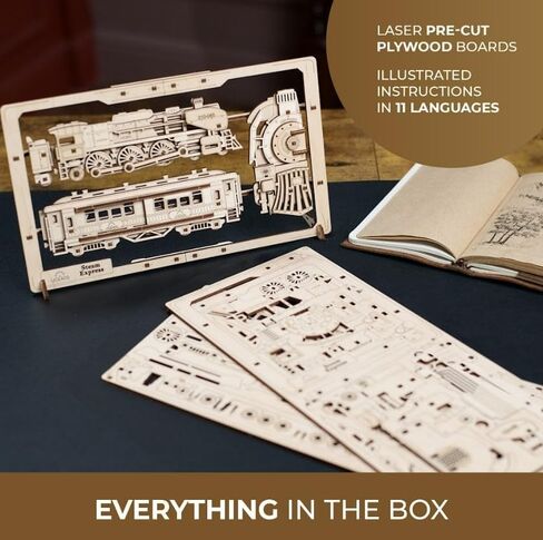 UGEARS Roadster Models Kits to Build - Innovative 2.5D Puzzles Roadster Model Car Kits to Build for Adults - Classic Muscle Car Wooden Puzzles - Car Wood Model Kit Frame with Movable Parts in Kuwait