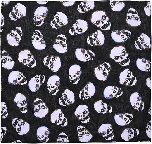 6 Pack 21 x 21 Inches Skull Bandanas Scarf for Men 100% Cotton Pirate Skeleton Hankerchief Wraps Headwraps Wristband Sports Face Cover for Women and Kid in Saudi Arabia