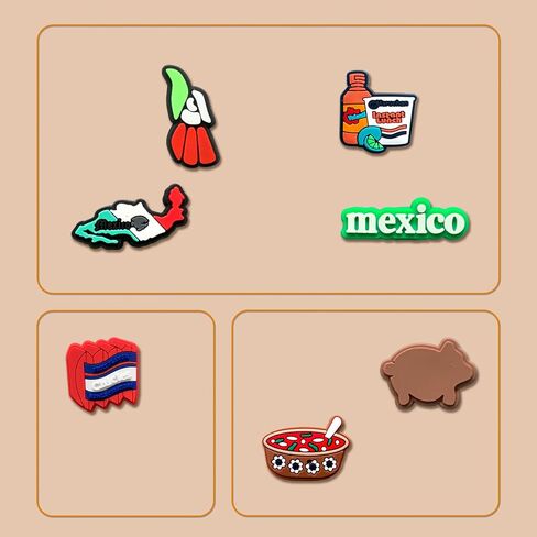 28 30Pcs Mexican Shoe Charms Decoration for Adult, Fiesta Day of the Dead Croc Pins for Shoes Clog Sandals in Saudi Arabia