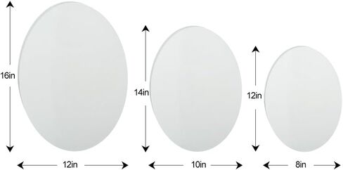 TRANSON 3 Sizes Oval Shaped Stretched Canvas Primed Ready for Painting in Saudi Arabia