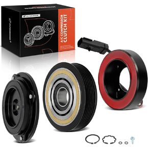 A-Premium Air Conditioner AC Compressor Clutch Kit Compatible with Jeep WK Series Grand Cherokee 2005-2007, XK Series Commander 2006-2007, 3.7L 4.7L