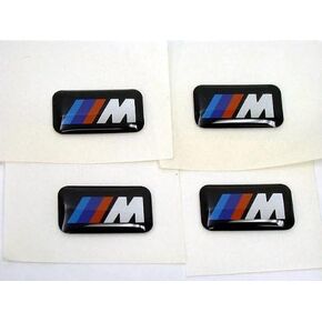 BMW 4 Genuine M 3D Stickers Badges Emblems Decals