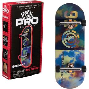 TECH DECK, Element Pro Series Finger Board with Storage Display, Built for Pros; Authentic Mini Skateboards, Kids Toys for Ages 6 and up