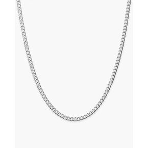 JAXXON Curb Chain - 3mm | 925 Sterling Silver Chain Necklace for Men - Silver 22 Inch
