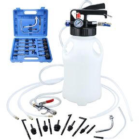 6L Pneumatic Fluid Extractor Dispenser Set ATF Refill Tool Kit, Automatic Transmission Fluid Pump,Two Way ATF Refill System Dispenser w/ 14pcs ATF Adapter
