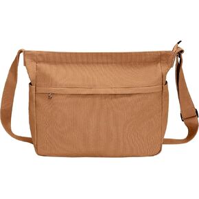 Extra Large Canvas Crossbody Tote Bag with Pockets for Women and Men, Shoulder Hobo Messenger Bags for Work and Travel