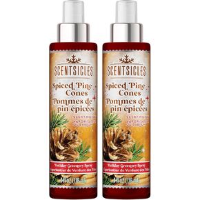 Scentsicles, Scent Mister, Spiced Pine Cones - 2 Pack of Spray Bottles