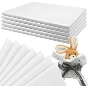 RYKOMO 500 Sheets 15 x 20 Inch White Acid-Free Tissue Paper for Storage, White Tissue Paper Acid Free Tissue Wrapping Paper for Gift Bags Packaging Textiles Clothing Preservation