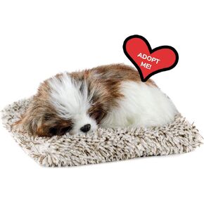 Minis Shih Tzu, Realistic, Life-Like Stuffed Interactive Plush Toy, Electronic Pets, Companion Pet with 100% Handcrafted Synthetic Fur