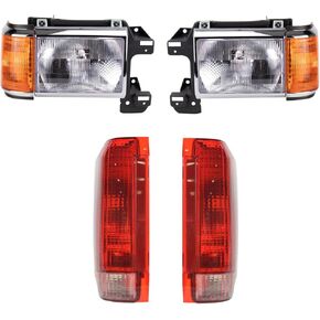 TRQ Lighting Kit Compatible with 1990-1991 Ford Bronco F-150 F-250 F-350 FO2502105 FO2503105 FO2800106 FO2801105