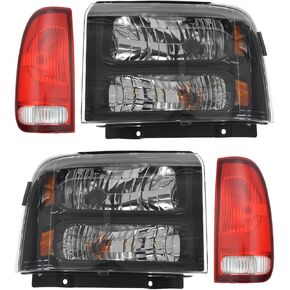 TRQ Lighting Kit Compatible with 2005-2007 Ford F-250 Super Duty F-350 Super Duty FO2502224 FO2503224 FO2800117 FO2801117