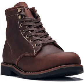 Golden Fox ‘Overlord’ Men’s 6-Inch Service Boot, Leather Welt, Premium Oiled Full Grain Leather, ASTM Rated
