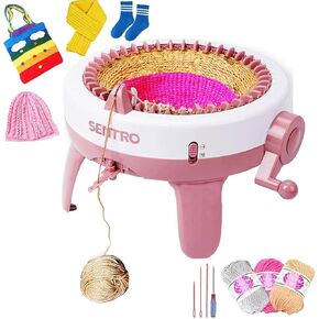 SENTRO Knitting Machine 40 Needle Knitting Loom Machine, Smart Circular Crochet Machine with Row Counter for Kids,Adults,Knitting Board Rotating Machine Kit for Sweater,Socks,Hats