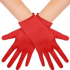 Men's and Women's Wrist Length Spandex Gloves Wedding Party Christmas Costume Party Dance Gloves