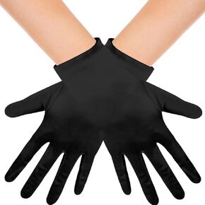 Men's and Women's Wrist Length Spandex Gloves Wedding Party Christmas Costume Party Dance Gloves