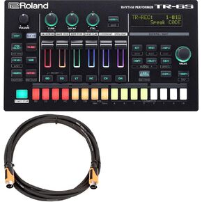 Roland TR-6S Rhythm Performer Compact Drum Machine Bundle with MIDI Cable and Stereo Breakout Cable