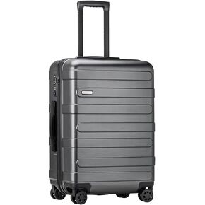 Hardside Durable Practical Carry-On Luggage with Double Spinner Wheels, TSA Lock and Scratch-Resistant Surface, Expandable(only 28")
