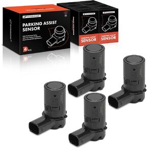 A-Premium 4-PC Reverse Backup Parking Assist Sensor Compatible with Select BMW & Mini Models - 525i 2002-2007, 525xi, 528i, 528xi, 530i, 535i, 535xi, 540i, 545i, 550i, 645Ci, 650i, Z4, M5, M6, Cooper
