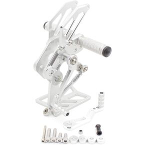 FXCNC CNC CNC Billet Motorcycle Adjustable Rearsets Foot Pegs Rear Set Compatible with Z125 Pro 2016 2017 2018 2019 2020 2021