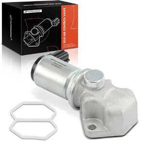 A-Premium Fuel Injection Idle Air Control Valve Compatible with Ford Windstar 1999-2000 3.8L, Auxiliary Air Valve, Replace for# YF2E9F715AA, YF2Z9F715AA
