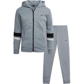 RBX Boys' Jogger Set - 2 Piece Fleece Zip Up Hoodie Sweatshirt and Athletic Jogger Sweatpants for Boys (Sizes: 2T-12)
