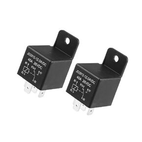 Motoforti 2Pcs Car Relay 5 Pin 24V 40Amp SPST Model JD2912-1Z-24VDC 40A 28VDC Automotive Relay Switches Long-Lasting