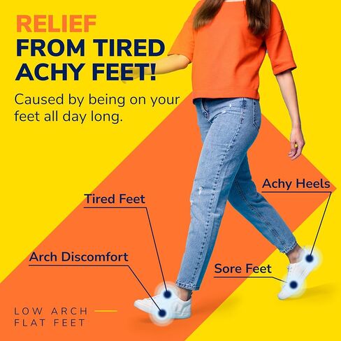 حشوات تقويمية كاملة الطول من Dr.Scholl's® Custom Fit®، CF 620، مخصصة لقدمك وقوسك، تخفيف فوري للآلام طوال اليوم، أسفل الظهر، الركبة، اللفافة الأخمصية، الكعب، النعال الداخلية تناسب أحذية الرجال والنساء in Saudi Arabia
