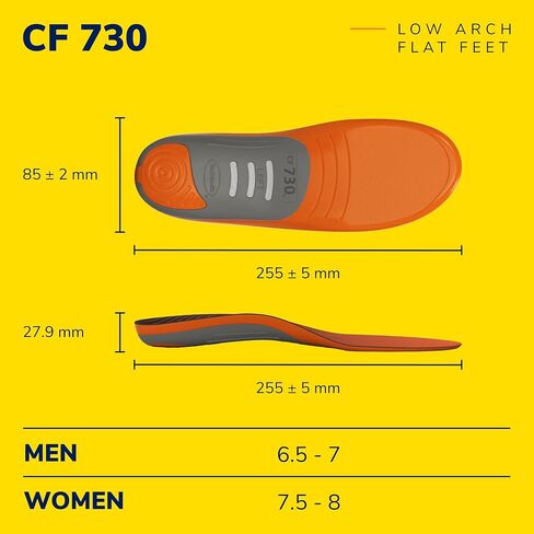 حشوات تقويمية كاملة الطول من Dr.Scholl's® Custom Fit®، CF 620، مخصصة لقدمك وقوسك، تخفيف فوري للآلام طوال اليوم، أسفل الظهر، الركبة، اللفافة الأخمصية، الكعب، النعال الداخلية تناسب أحذية الرجال والنساء in Saudi Arabia