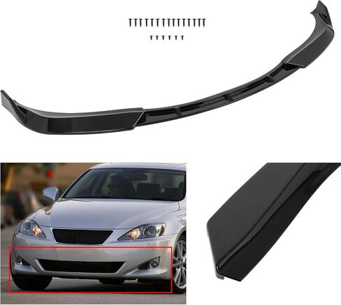 FINDAUTO PP Front Bumper Lip STP-Style Fit for 2006-2008 For Lexus For IS250 IS350 Base Front Lip Spoiler in Saudi Arabia