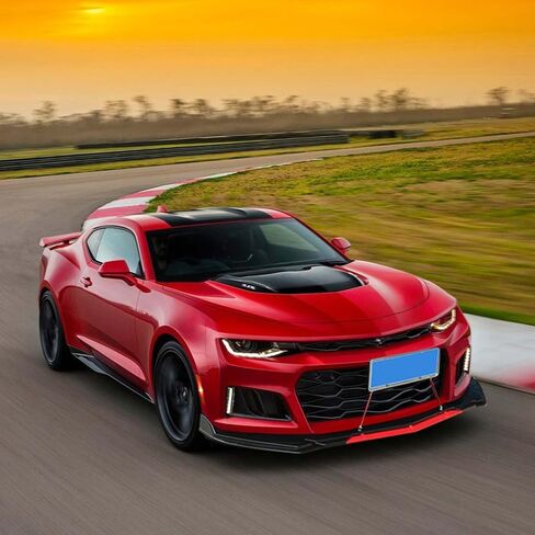 Universal Front Bumper Lip Chin Spoiler Splitter Diffuser Guard Wing Protector Trim Car Body Kit with Adjustable Support Splitter in Kuwait
