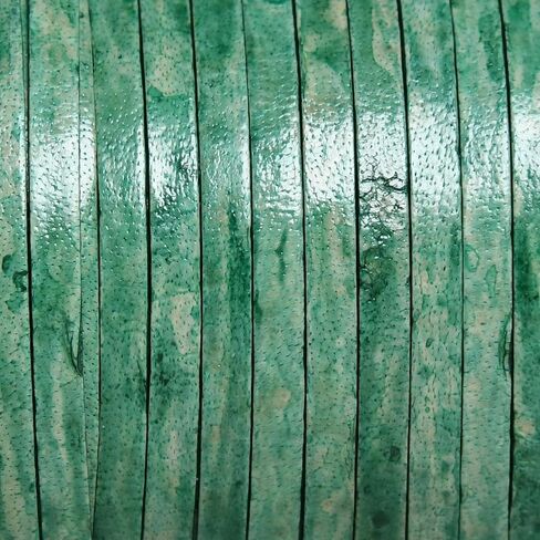 حبل مسطح لصنع القلائد والأساور والمجوهرات، حبل مضفر من جلد البقر الأصلي لأربطة الأحذية والحرف اليدوية (رمادي عتيق، 3 مم) in Kuwait