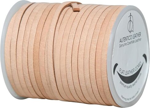 Flat String Cord for Making Necklace, Bracelets and Jewellery, Genuine Cowhide Leather Strap Braided Cord for Shoe Laces and DIY Crafts (Antique Grey Distressed, 3mm) in Saudi Arabia