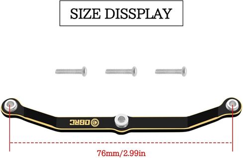 وصلة توجيه مؤازرة نحاسية OGRC وصلة توجيه أمامية لقضيب السحب لأجزاء ترقية TRX4M 1/18 - 8.7 جرام in Kuwait