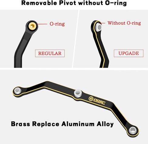 وصلة توجيه مؤازرة نحاسية OGRC وصلة توجيه أمامية لقضيب السحب لأجزاء ترقية TRX4M 1/18 - 8.7 جرام in Kuwait