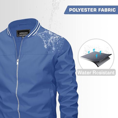 جاكيت بومبر رجالي من MAGNIVIT للربيع والخريف خفيف الوزن وخفيف الوزن in Kuwait