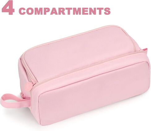 large capacity pencil case aesthetic pink pencil pouch school supplies for girls big pencils case for teen girls extra large special pen bag pencil bags with zipper pen cases for adults ,student(Pink) in Saudi Arabia