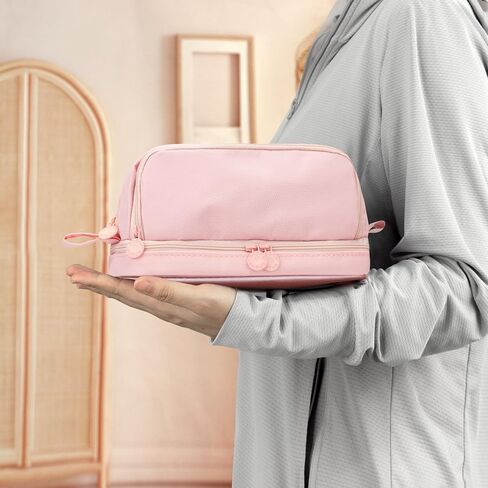 large capacity pencil case aesthetic pink pencil pouch school supplies for girls big pencils case for teen girls extra large special pen bag pencil bags with zipper pen cases for adults ,student(Pink) in Saudi Arabia