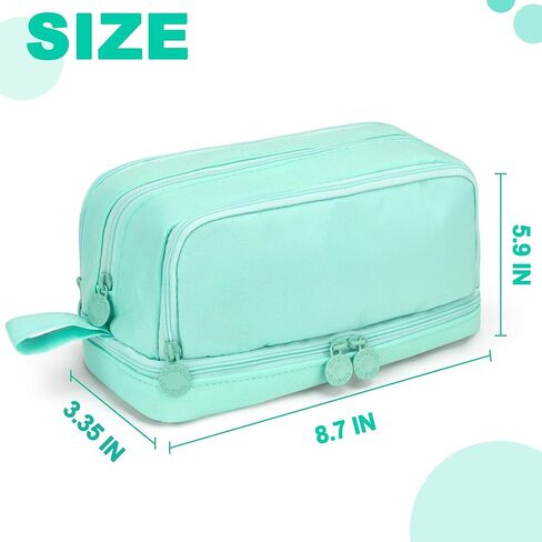 large capacity pencil case aesthetic pink pencil pouch school supplies for girls big pencils case for teen girls extra large special pen bag pencil bags with zipper pen cases for adults ,student(Pink) in Saudi Arabia