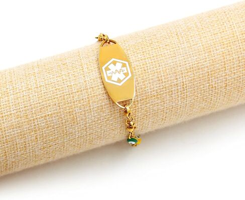 Uloveido Personalized Emergency Medical Alert Bracelet | Evil Eye Protection Bracelets Lucky Friendship Bracelets for Women in Kuwait