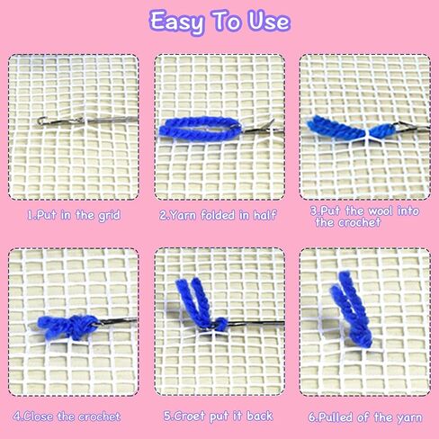LAPATAIN Latch Hook Kits for DIY Throw Pillow Cover,Pine Tree Needlework Cushion Cover Hand Craft Crochet 17x17inch in Saudi Arabia