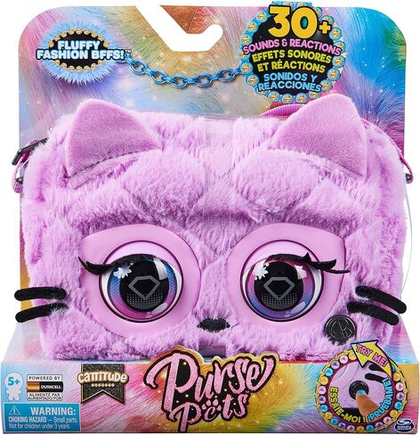 Purse Pets, Cattitude Interactive Pet Toy & Crossbody Kids Purse in Saudi Arabia