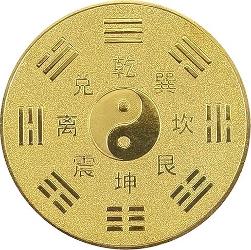 الصينية التقليدية لونغ وفينيكس الرسوم البيانية الثمانية التحدي عملة عملة محظوظة لخدش تذاكر اليانصيب in Kuwait