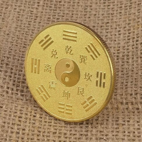 الصينية التقليدية لونغ وفينيكس الرسوم البيانية الثمانية التحدي عملة عملة محظوظة لخدش تذاكر اليانصيب in Kuwait