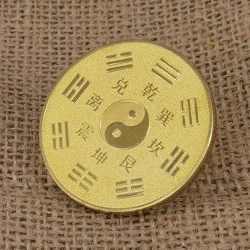 الصينية التقليدية لونغ وفينيكس الرسوم البيانية الثمانية التحدي عملة عملة محظوظة لخدش تذاكر اليانصيب in Kuwait