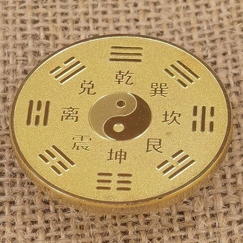 الصينية التقليدية لونغ وفينيكس الرسوم البيانية الثمانية التحدي عملة عملة محظوظة لخدش تذاكر اليانصيب in Kuwait