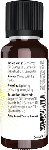 NOW Essential Oils, Peace & Harmony Oil Blend, Calming Aromatherapy Scent, Blend of Pure Essential Oils, Vegan, Child Resistant Cap, 1-Ounce in Kuwait