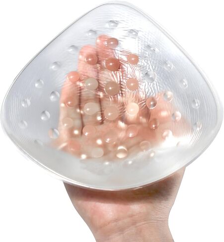 Mastectomy Breast Prosthesis,Silicone Breast Form Swim Concave Bra Insert Enhancer Pad Transparent One Piece in Saudi Arabia