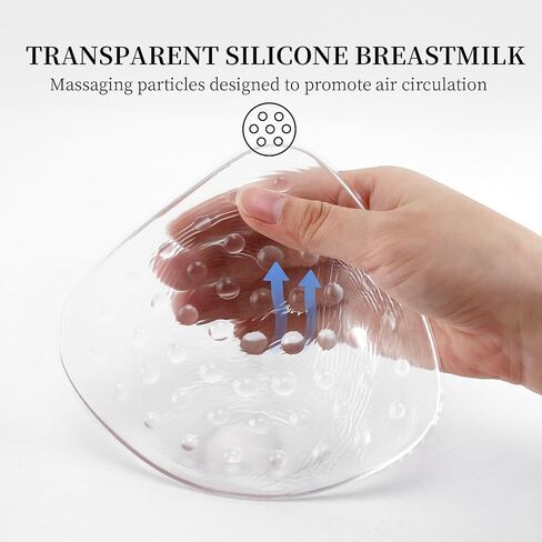 Mastectomy Breast Prosthesis,Silicone Breast Form Swim Concave Bra Insert Enhancer Pad Transparent One Piece in Saudi Arabia