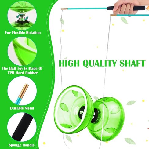 تتضمن مجموعة يويو ديابولو الصينية ديابولو ملون مع قطعتين من عصي ديابولو، وقطعة واحدة من خيط ديابولو، وحقيبة شبكية واحدة للمرح (أزرق) in Kuwait